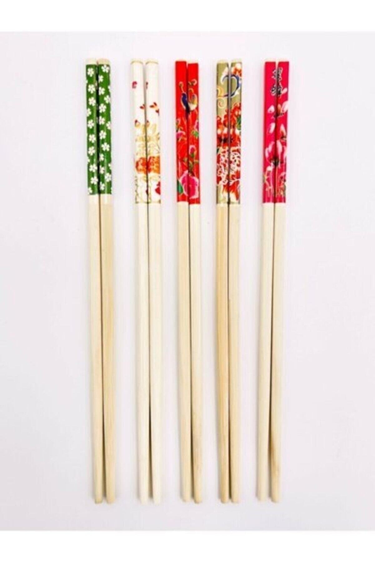 Bambu Chopstick Çubuk Yemek Çubuğu Yıkanabilir Tekrar Kullanılabilir (10 Çift- 20 Adet ) (4989)