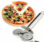 Çİft Başlı Metal Pizza Kesici ve Hamur Ruleti (4989)