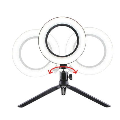 10inç 26cm Youtube Instagram Tiktok Selfie Stüdyo Video Fotoğraf Ring Light Tripod Led Halka Işık (4989)