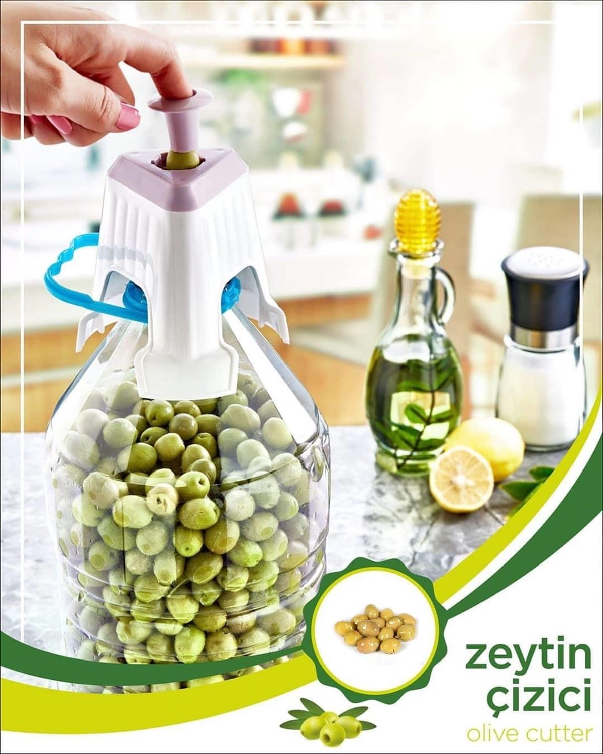 Kolay Zeytin Dilme Çizme Aparatı Pratik Kolay Zeytin Çizici Alet (4989)