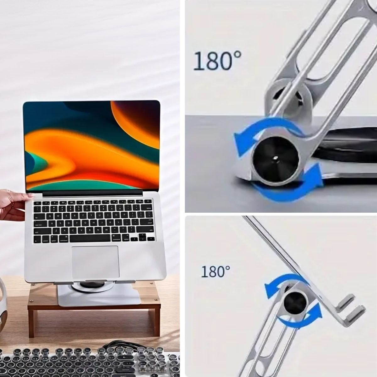 360 Derece Dönebilen Hava Aldıran Laptop Standı (4989)