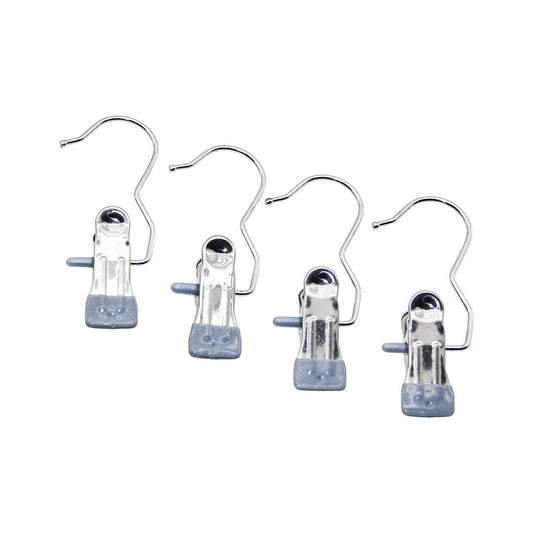 4 PCS KISKAÇLI TAŞINABİLİR ÇOK AMAÇLI TEKLİ - METAL ASKI SİLİKON KILIF UÇLU (4989)