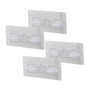 4PCS  RAF AYAK APARATI   ŞEFFAF PVC YAPIŞKANLI + VİDALANABİLİR   2X10CM (4989)