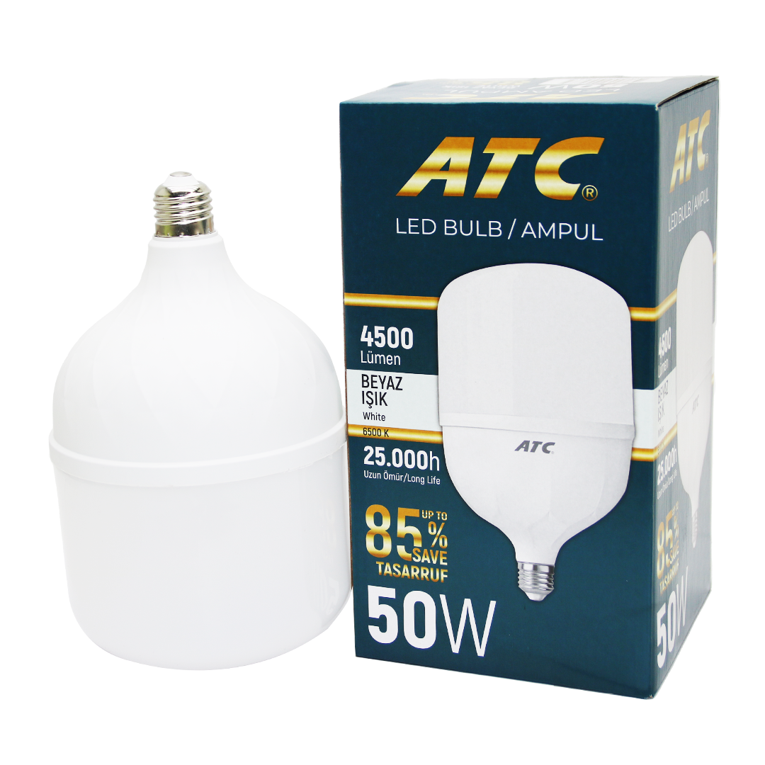 50W TORCH LED BULB AMPUL BEYAZ E27 (4989)