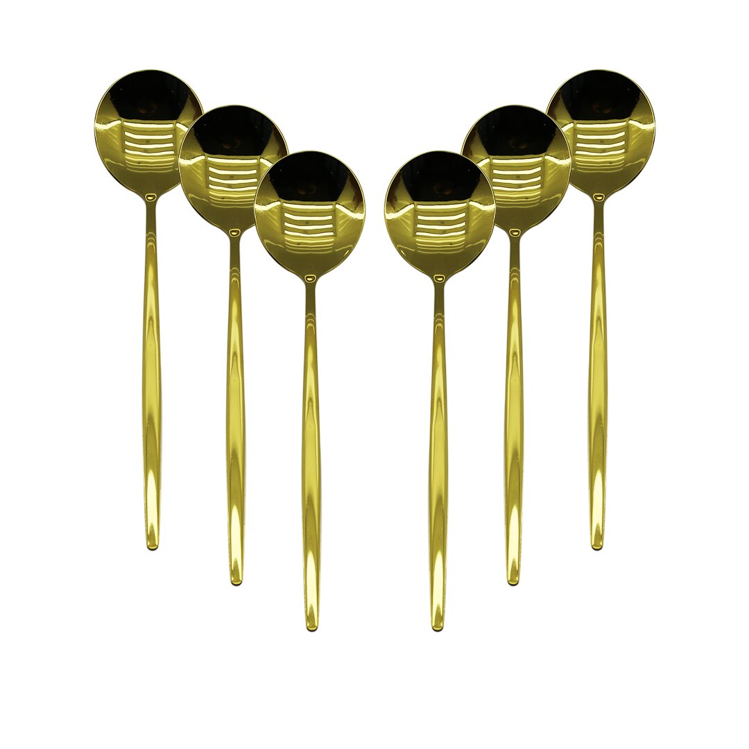 6 PCS GOLD YEMEK KAŞIK SETİ (4989)