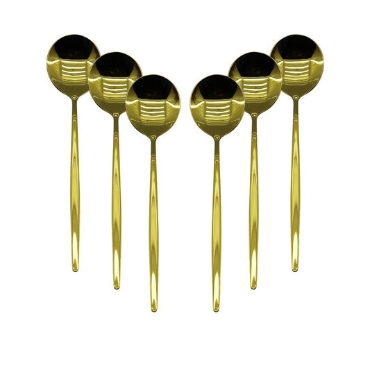 6 PCS GOLD YEMEK KAŞIK SETİ (4989)