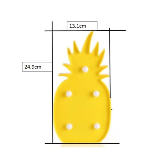 Ananas Şeklinde Ledli Dekoratif Eğlenceli Çocuk Gece Lambası (4989)