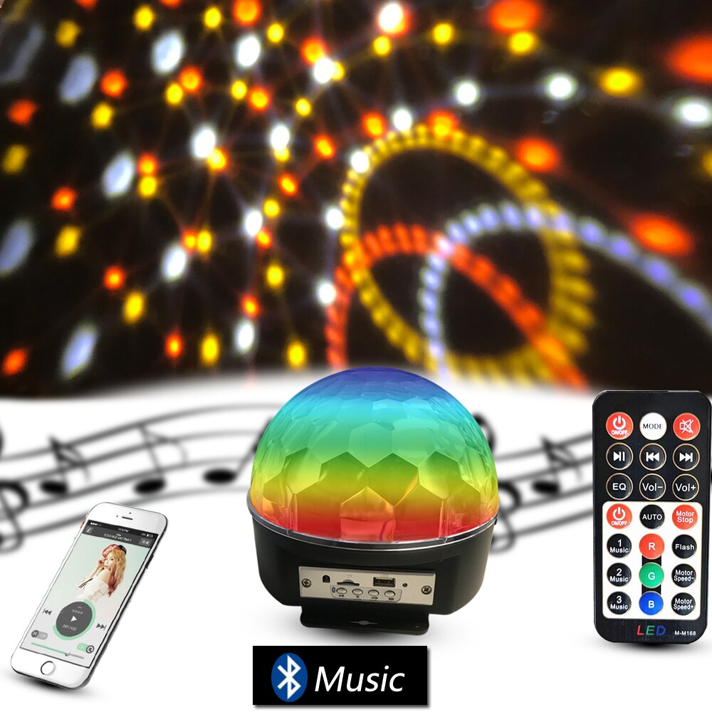 Bluetooth Sd Aux Usb Led Disko Lamba Topu Speaker (4989)