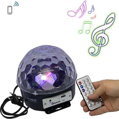 Bluetooth Sd Aux Usb Led Disko Lamba Topu Speaker (4989)