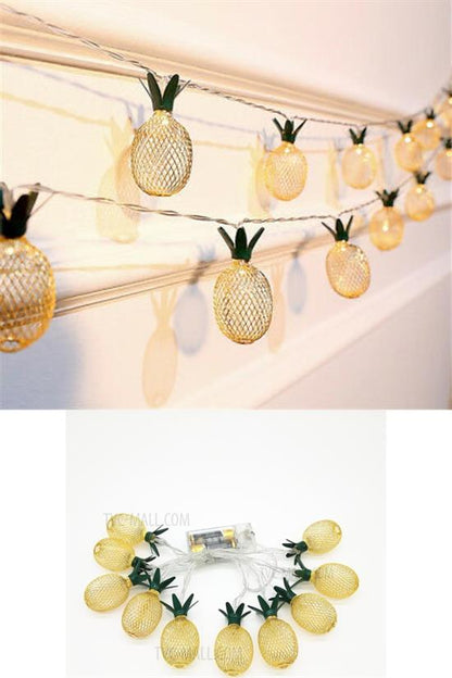 Dekoratif Pilli Pineapple Ananas Pilli Şerit Led Işık (1 Metre) (4989)