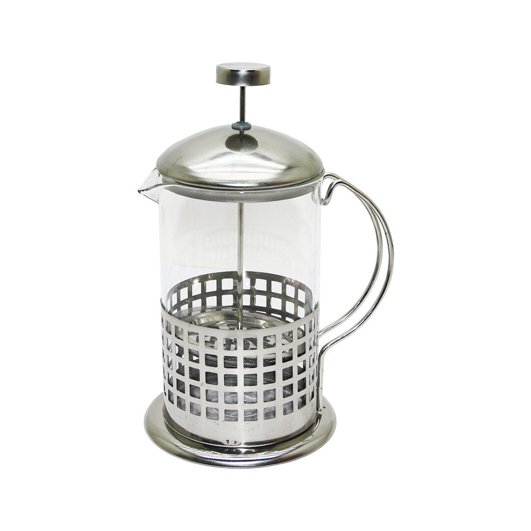 FRENCH PRESS 800ML CAM BİTKİ SÜZGEÇİ METAL KAFES - KAPAK (4989)