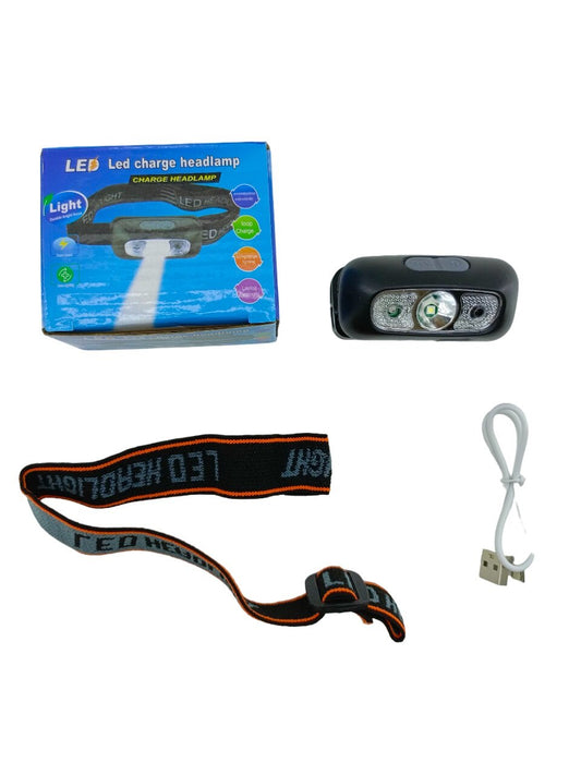 LED CHARGE HEADLAMP  USB ŞARJLI  KAFA LAMBASI FENER  OYNAR BAŞLI (4989)