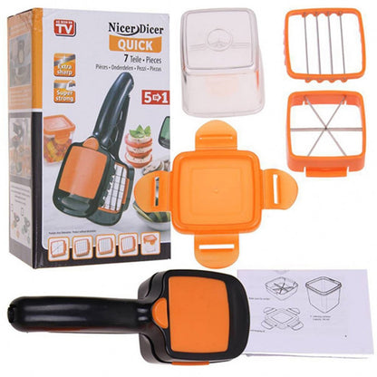 Nicer Dicer Quick 5 In 1 Pratik Hazneli Sebze Meyve Doğrayıcı Dilimleme Aleti (4989)