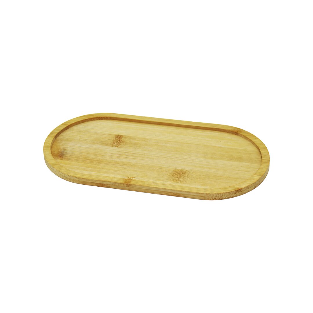 OVAL AHŞAP BAMBU YAĞDANLIK ALTLIK 12X23CM (4989)