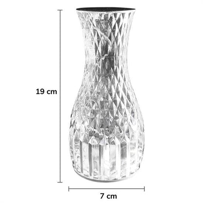 Sürahi Model USB Şarjlı Kumandalı 16 Farklı Işık Modlu Masa Üstü Kristal Akrilik Lamba Led (4989)