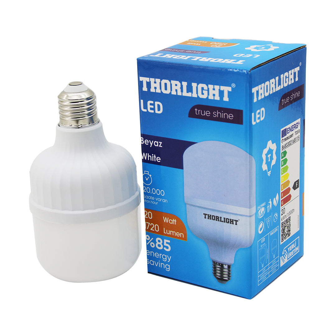 THORLIGHT 20W E27 TORCH T-SHAPE BEYAZ LED AMPUL T-20B (4989)